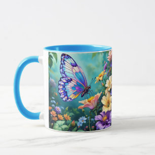 Fantasy Cute Lush Garden Flowers Mug