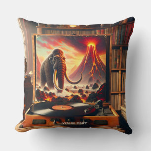 Fantasy Cute Mammoth Vinyl Player Cushion