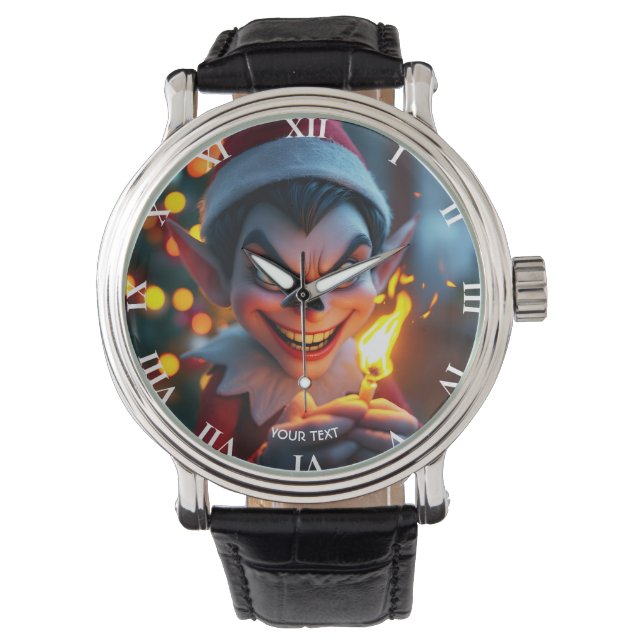 Fantasy Cute  Match Christmas Tree Watch (Front)