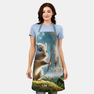 Fantasy Cute Mice Bow Forest Apron