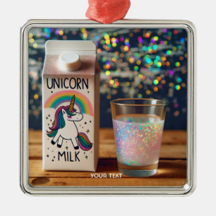 Fantasy Cute Milk Unicorn Rainbow Metal Tree Decoration