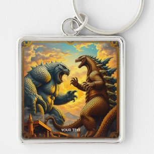 Fantasy Cute Mosaic Fierce Battle Key Ring