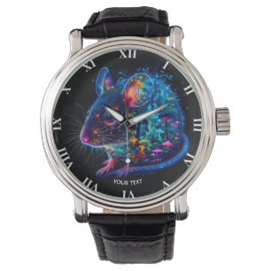 Fantasy Cute Mouse Mushrooms Forest Watch