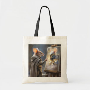 Fantasy Cute Mouse Painting Mouse Tote Bag