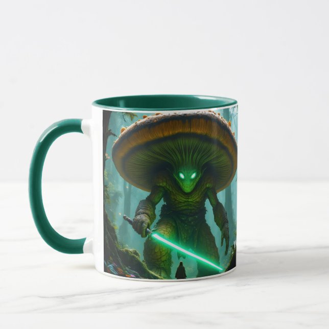 Fantasy Cute  Mushroom Sabre Forest Mug (Left)