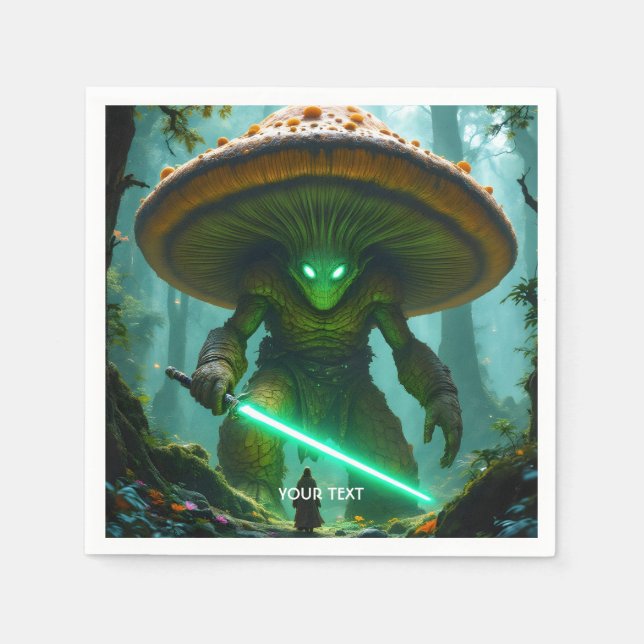 Fantasy Cute  Mushroom Sabre Forest Napkin (Front)