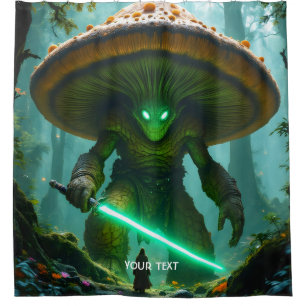 Fantasy Cute Mushroom Sabre Forest Shower Curtain