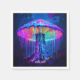 Fantasy Cute Mushroom Surreal Forest Napkin