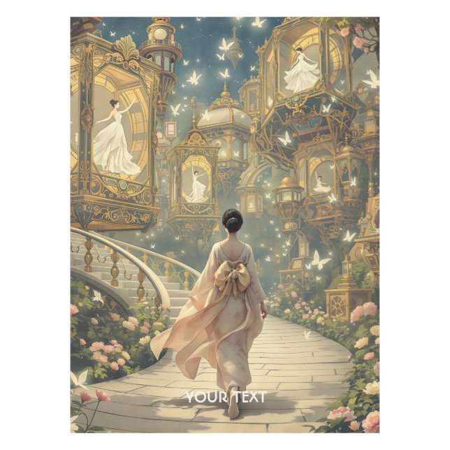 Fantasy Cute Music Box Garden Tablecloth (Front)