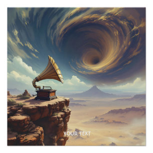 Fantasy Cute Music Of Desert Poster