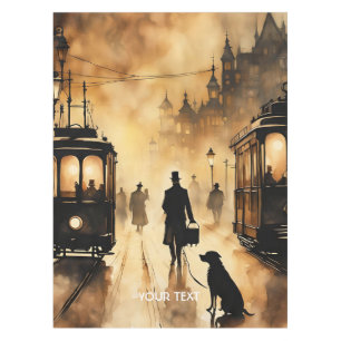 Fantasy Cute Old London Evening Tablecloth