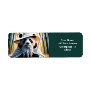 Fantasy Cute Old Panda Wizard