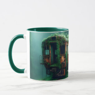 Fantasy Cute Old Past Train Mug