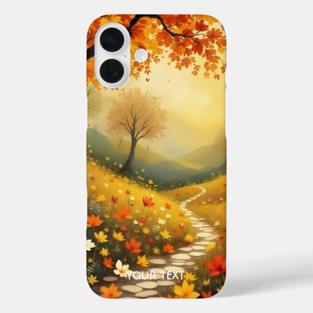 Fantasy Cute Orange Fall Forest Case-Mate iPhone Case (Back)