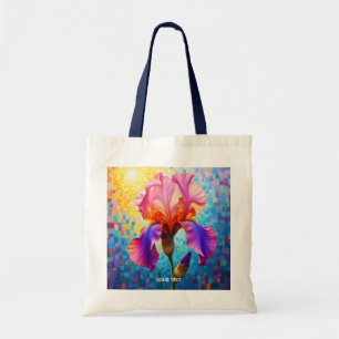 Fantasy Cute  Orange Pink Flower Tote Bag