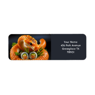 Fantasy Cute Orange Snake Sushi