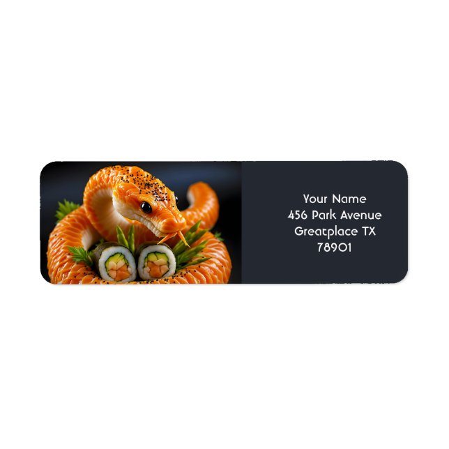 Fantasy Cute Orange Snake Sushi (Front)
