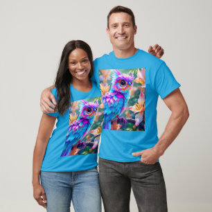 Fantasy Cute Orchid Exotic Bird T-Shirt