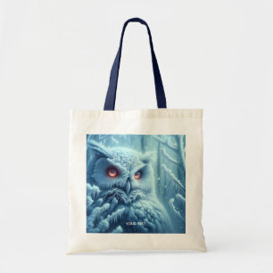 Fantasy Cute Owl Snow Winter Tote Bag