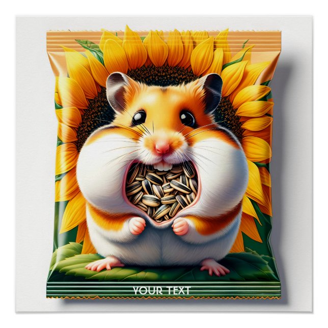 Fantasy Cute Packet Seeds Hamster Poster (Front)