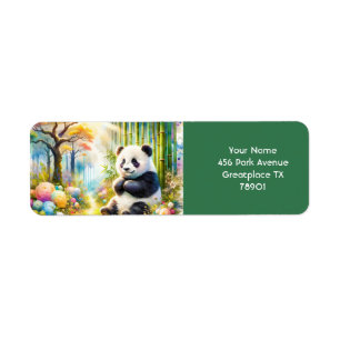 Fantasy Cute Panda Bamboo Forest