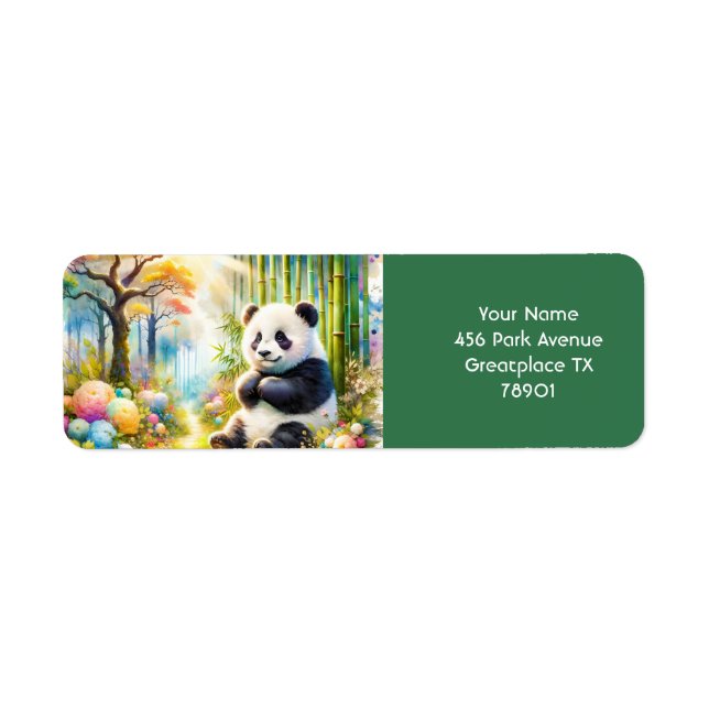 Fantasy Cute Panda Bamboo Forest (Front)