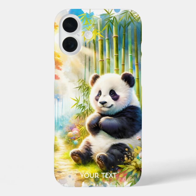 Fantasy Cute Panda Bamboo Forest Case-Mate iPhone Case (Back)