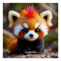 Fantasy Cute Panda Red Hai