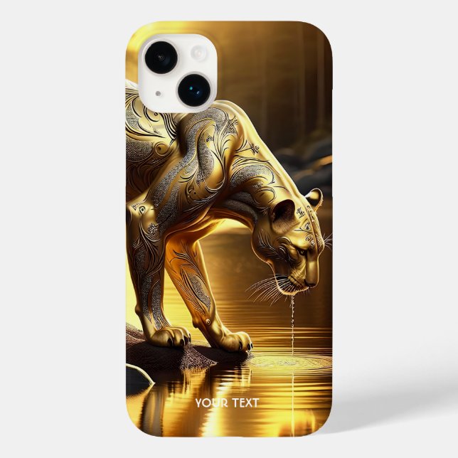 Fantasy Cute Panther River Water Case-Mate iPhone Case (Back)