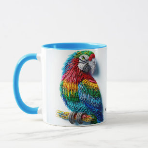 Fantasy Cute Paper Clips Bird Mug