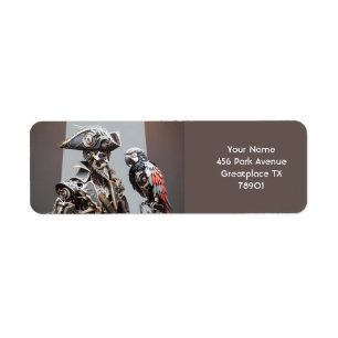 Fantasy Cute Parrot Cyborg Pirate