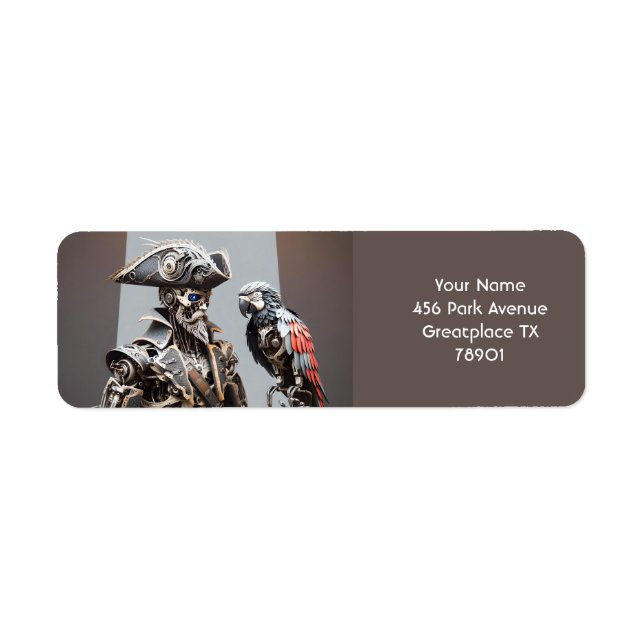 Fantasy Cute Parrot Cyborg Pirate (Front)