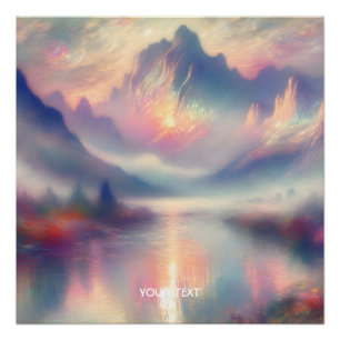 Fantasy Cute Pastel Pearl Watercolor Poster