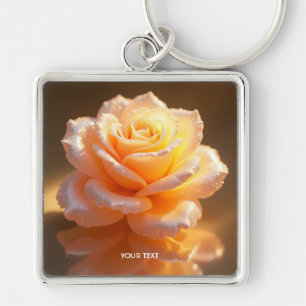 Fantasy Cute Peach Little Rose Key Ring