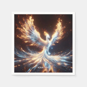 Fantasy Cute Phoenix Fire Reborn Napkin