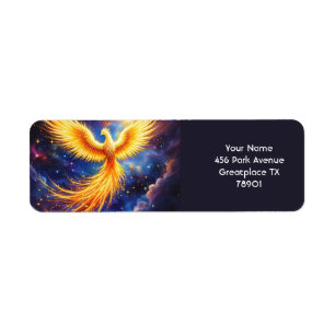 Fantasy Cute Phoenix Stars Space