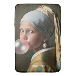 Fantasy Cute Pink Bubble Gum Bath Mat