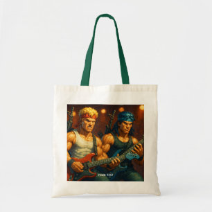 Fantasy Cute Pixelized Rock Band Tote Bag