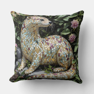 Fantasy Cute Playful Otter Sculpture Cushion