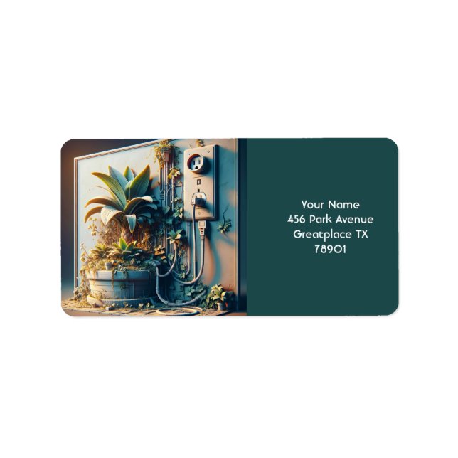 Fantasy Cute Power Plant Pot Label (Front)