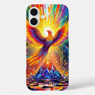 Fantasy Cute Prism Phoenix Rising iPhone 16 Plus Case
