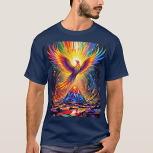 Fantasy Cute Prism Phoenix Rising T-Shirt
