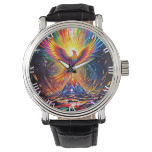 Fantasy Cute Prism Phoenix Rising Watch