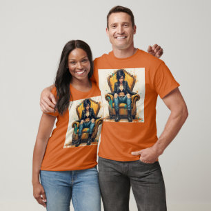 Fantasy Cute Punk Graffiti Throne T-Shirt