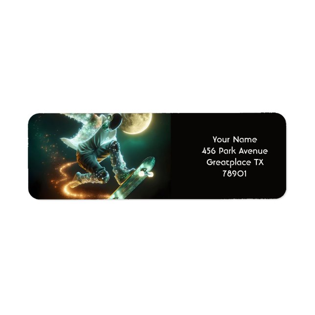 Fantasy Cute Punk Space Skateboard  (Front)