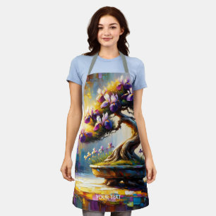 Fantasy Cute Purple Mini Tree Apron