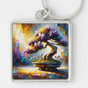 Fantasy Cute Purple Mini Tree Key Ring