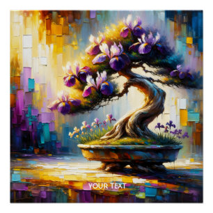Fantasy Cute Purple Mini Tree Poster