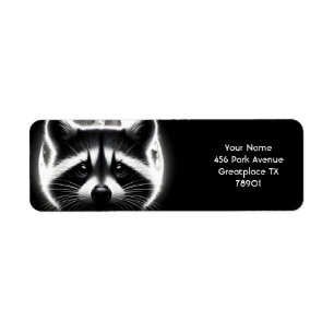 Fantasy Cute Racoon Face Moon