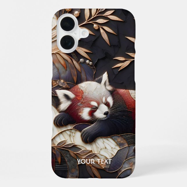 Fantasy Cute Red Panda Art iPhone Case (Back)